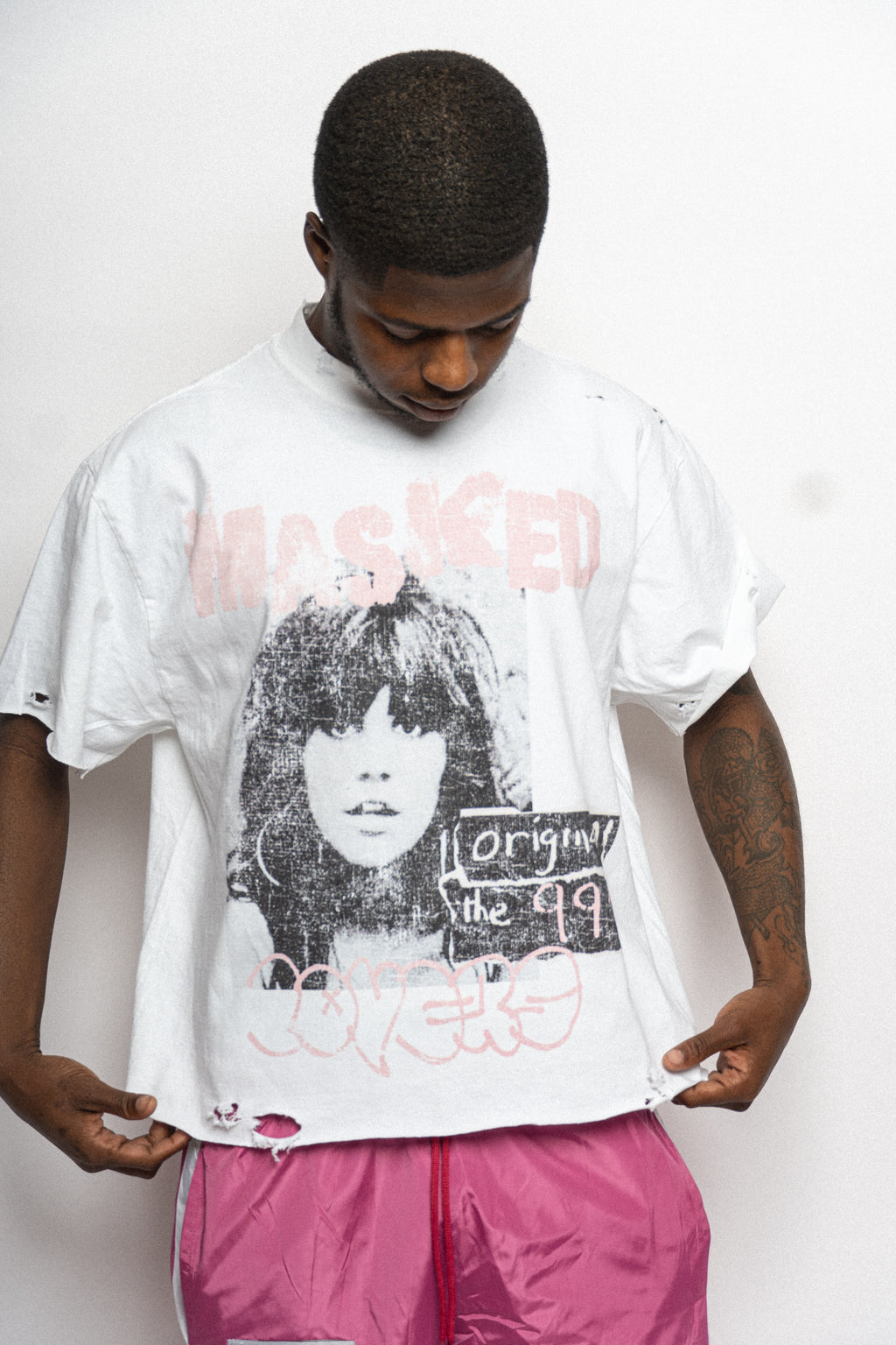 Masked Lovers 99 Mugshot Tee