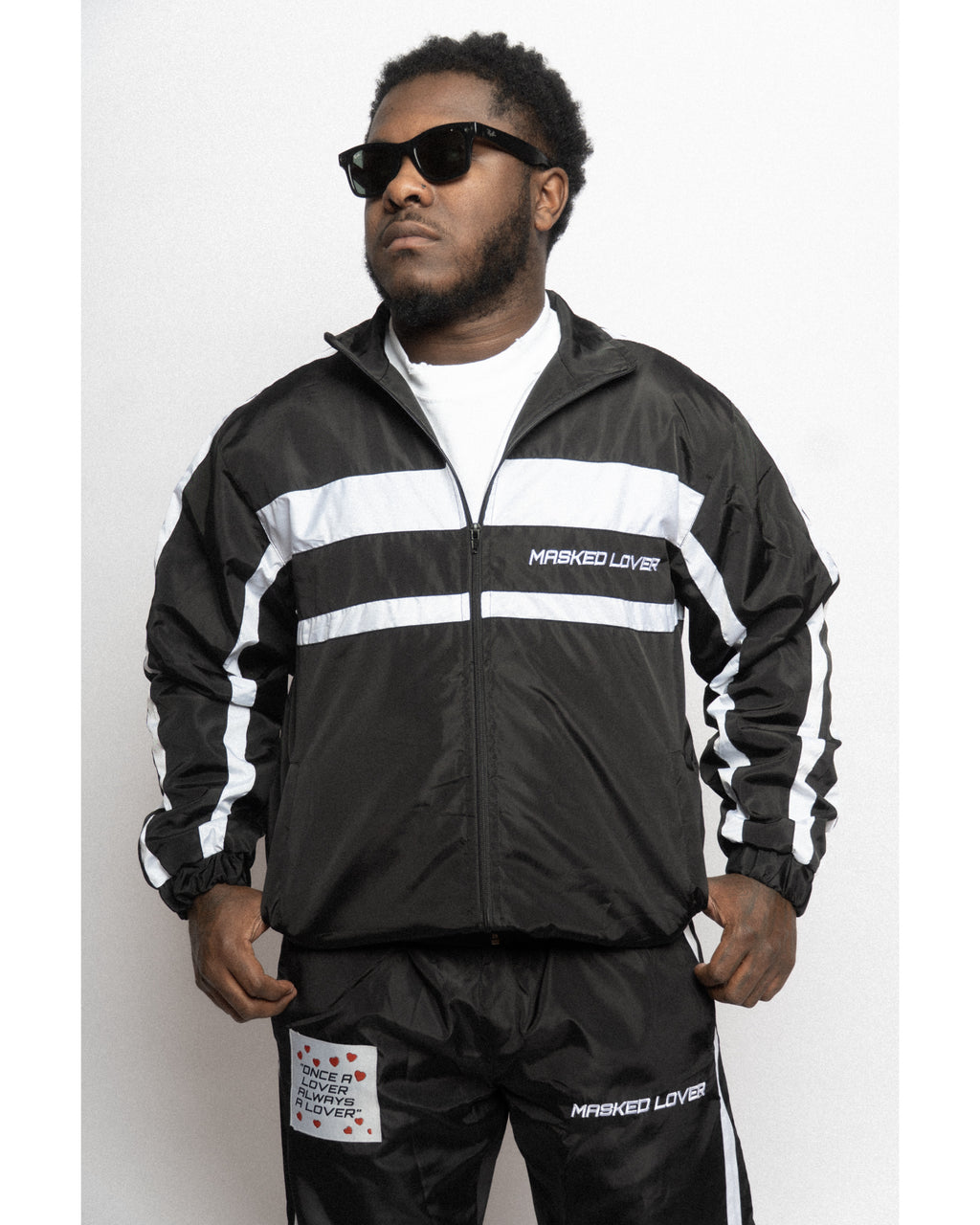 Black Streetwear Tracksuit Set – Masked Lovers