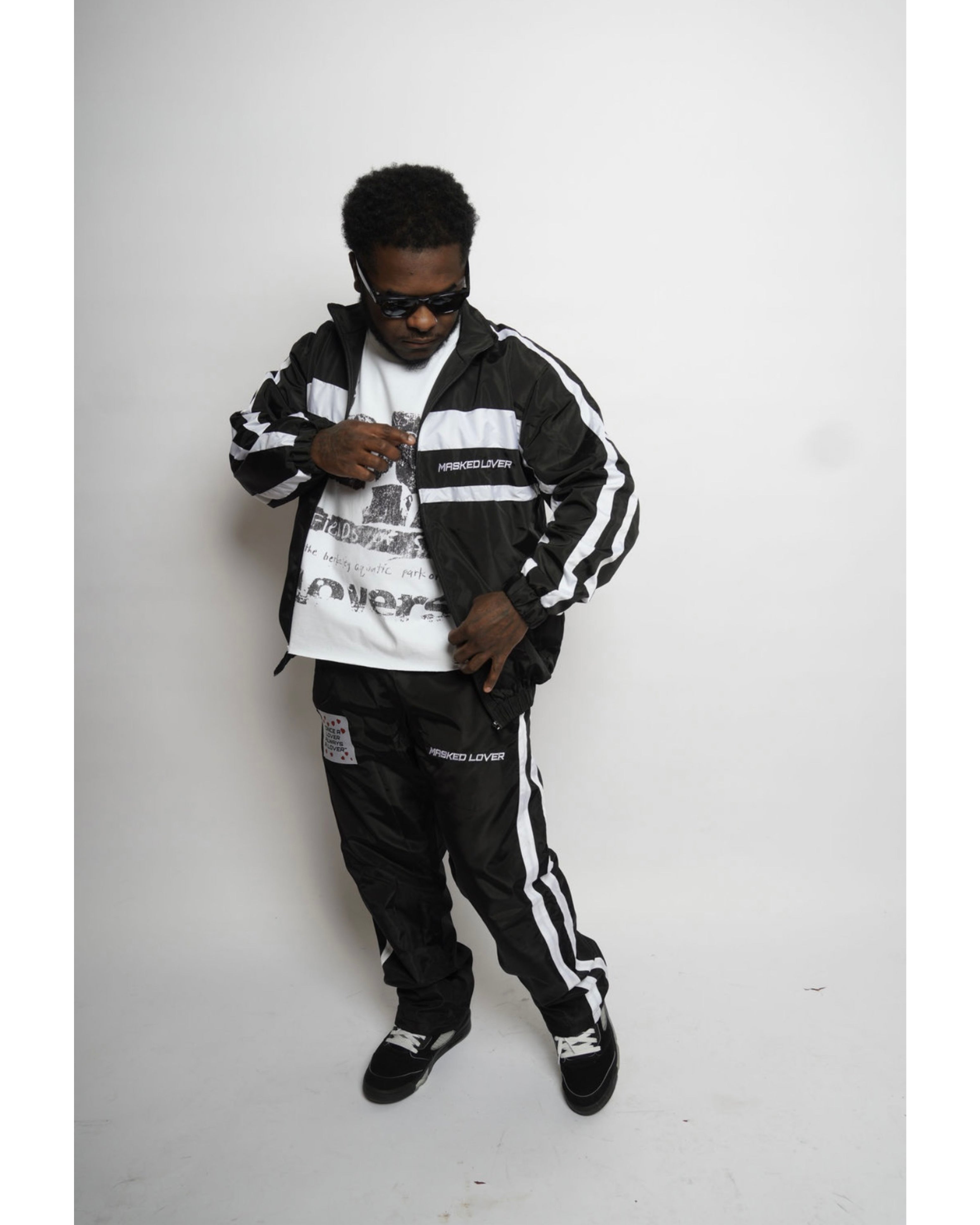 Black Streetwear Tracksuit Set – Masked Lovers