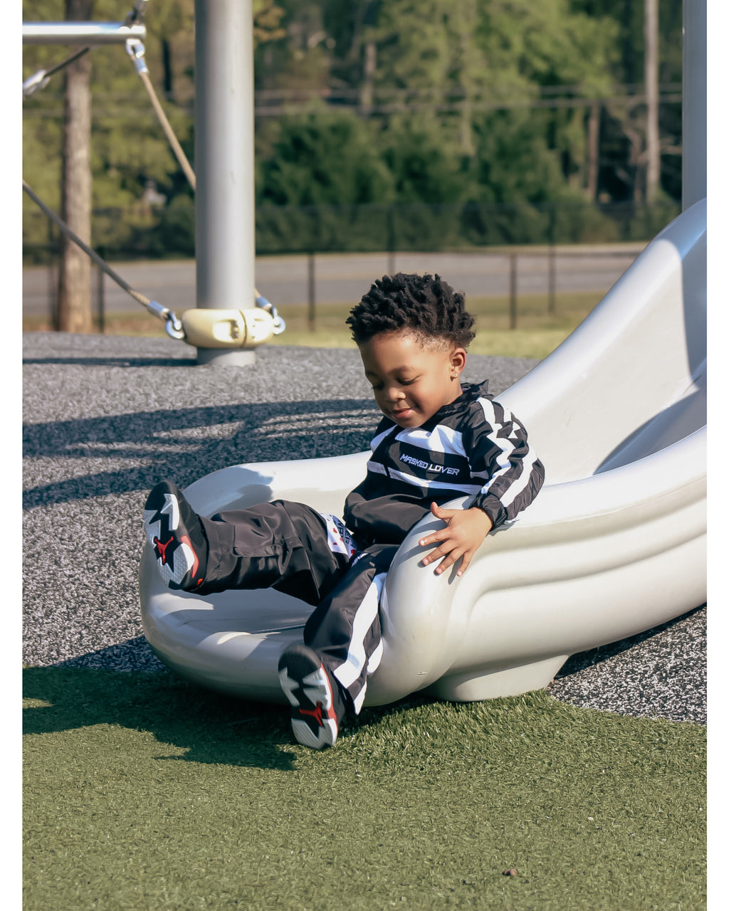 Black Kids Streetwear Tracksuit Set – Masked Lovers