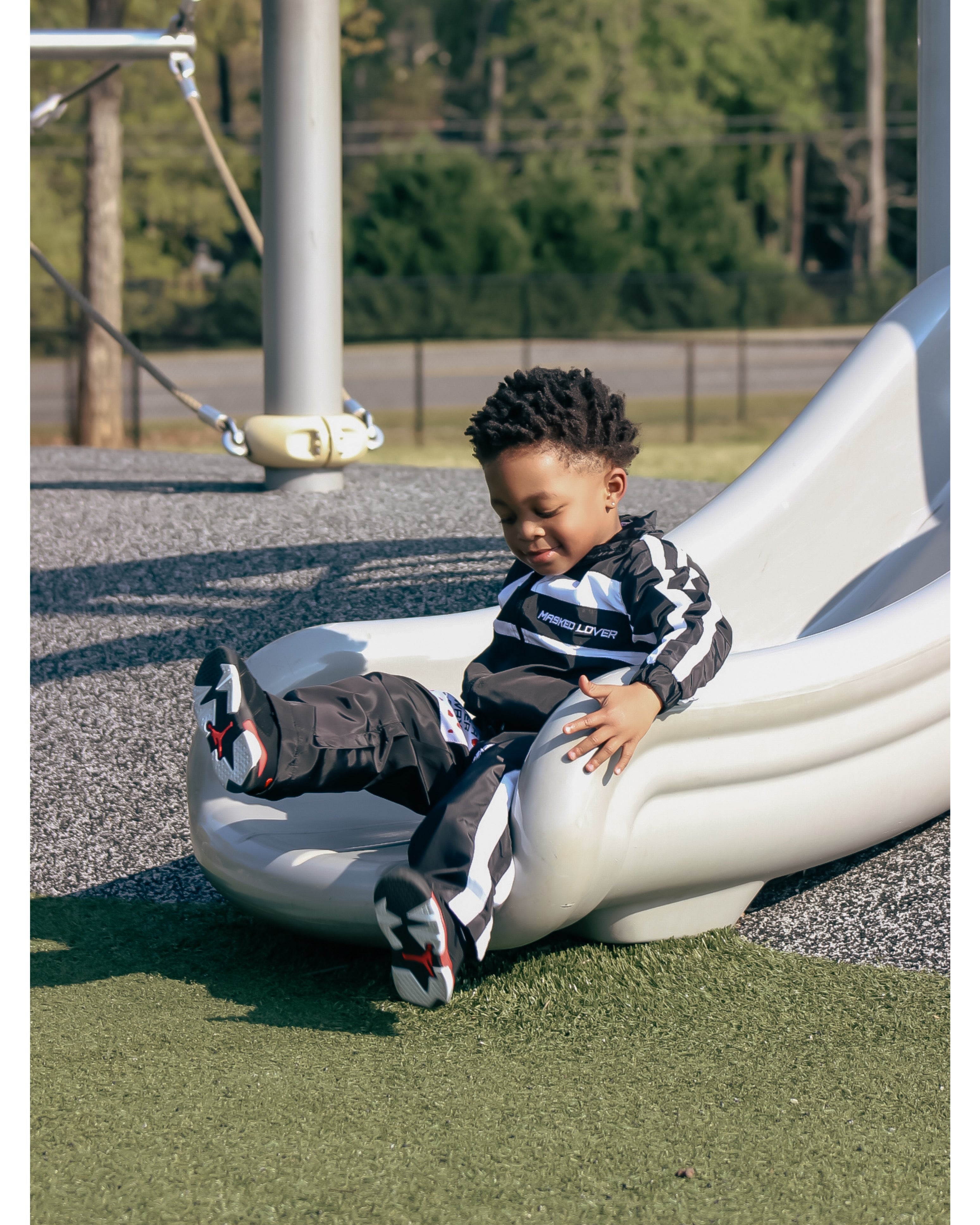 Black Kids Streetwear Tracksuit Set – Masked Lovers