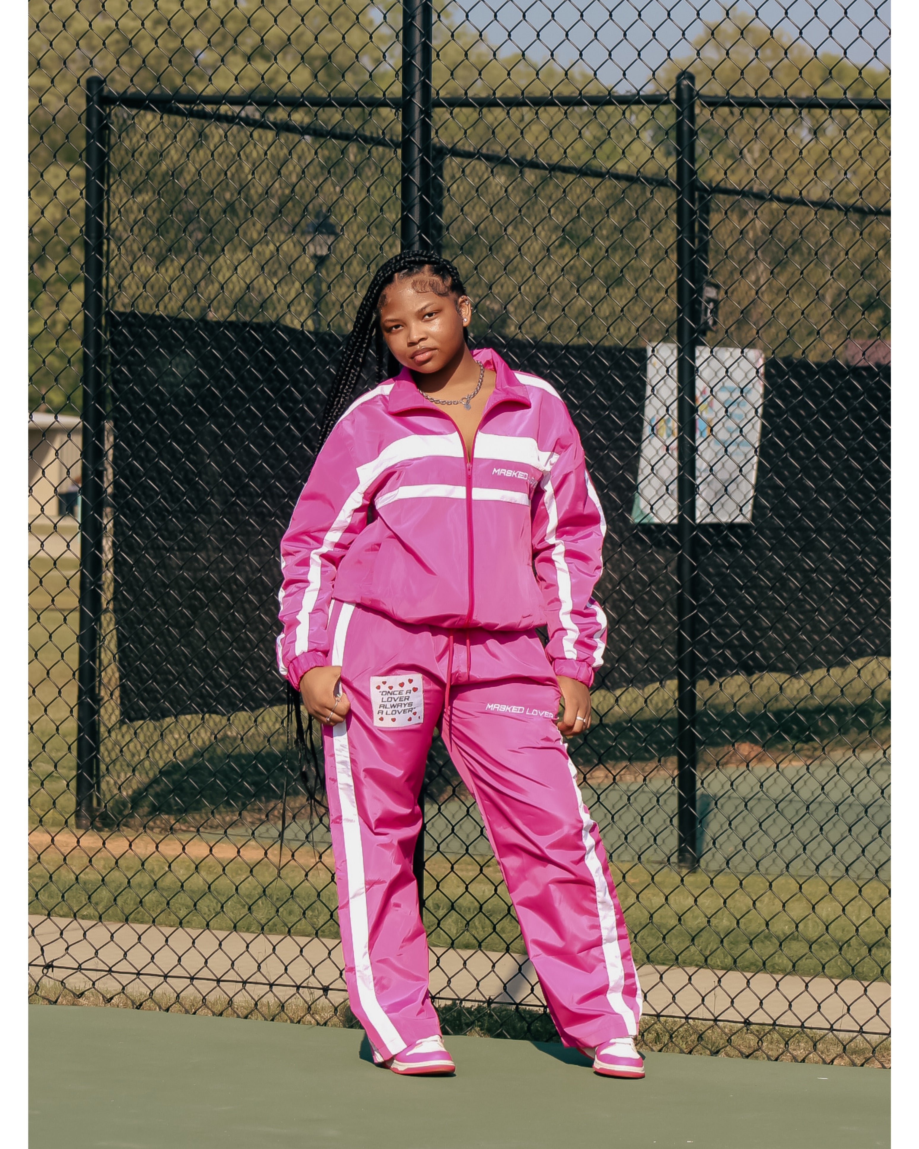 Pink Streetwear Tracksuit Set – Masked Lovers
