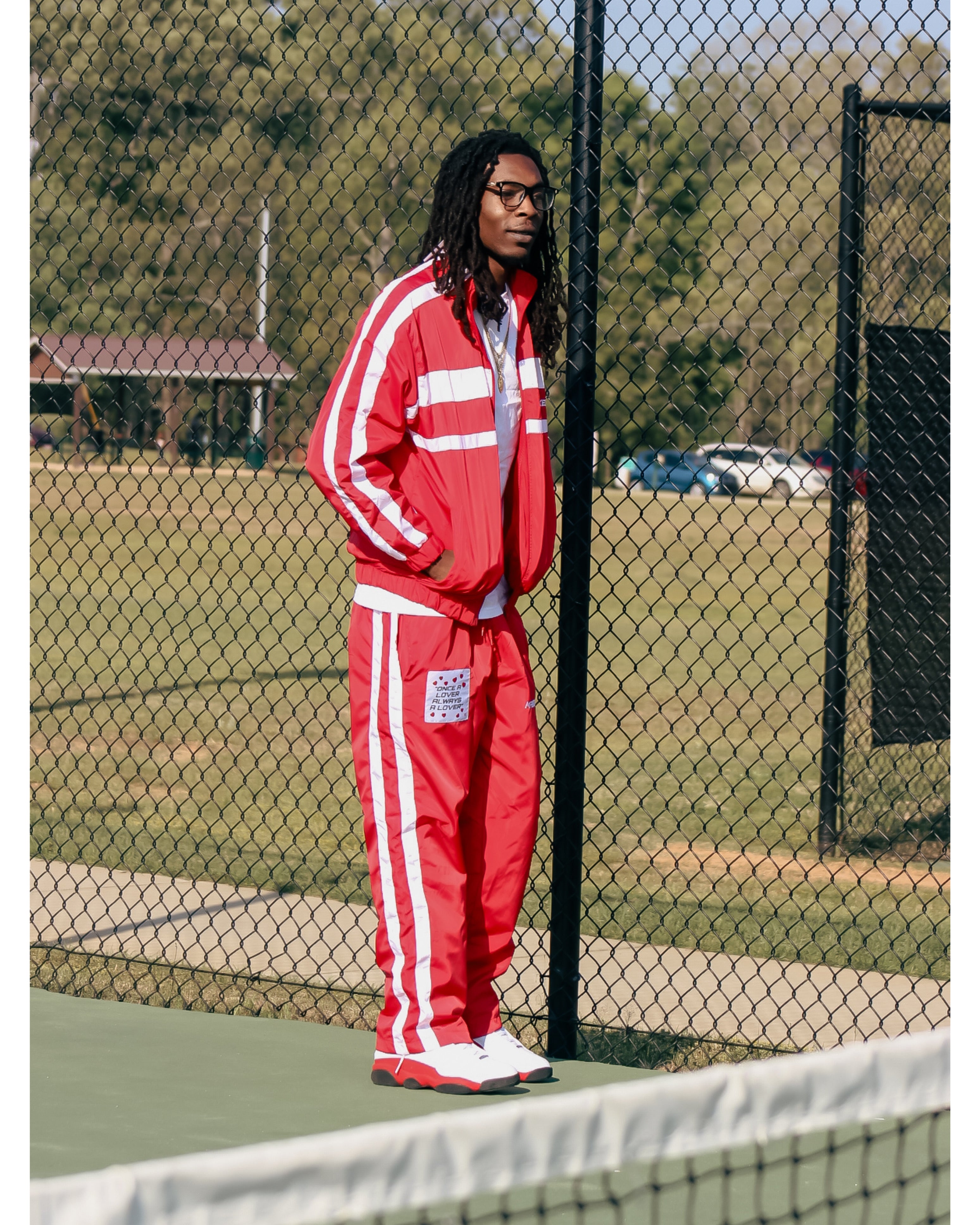 Red Streetwear Tracksuit Set – Masked Lovers