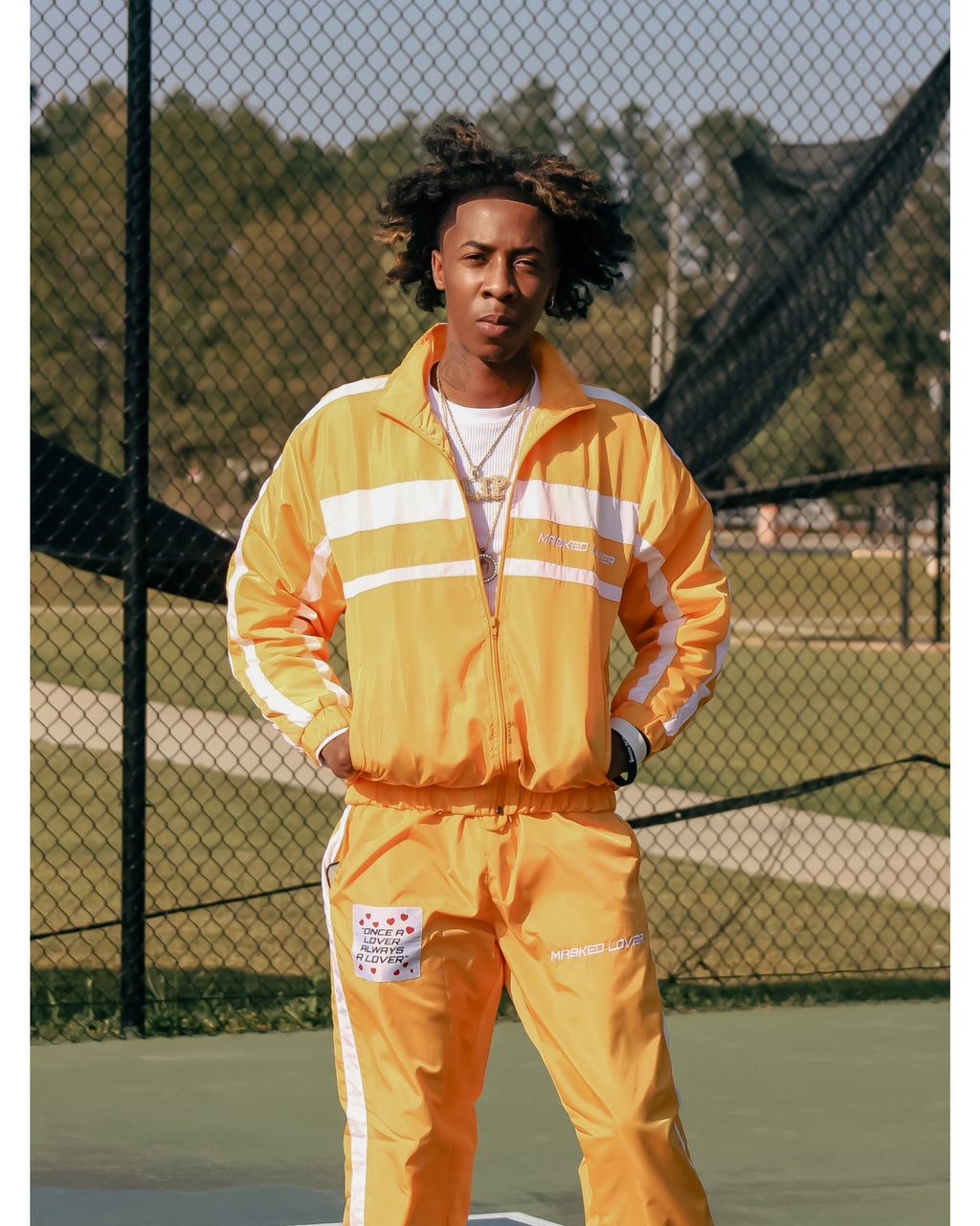 Yellow Streetwear Tracksuit Set – Masked Lovers