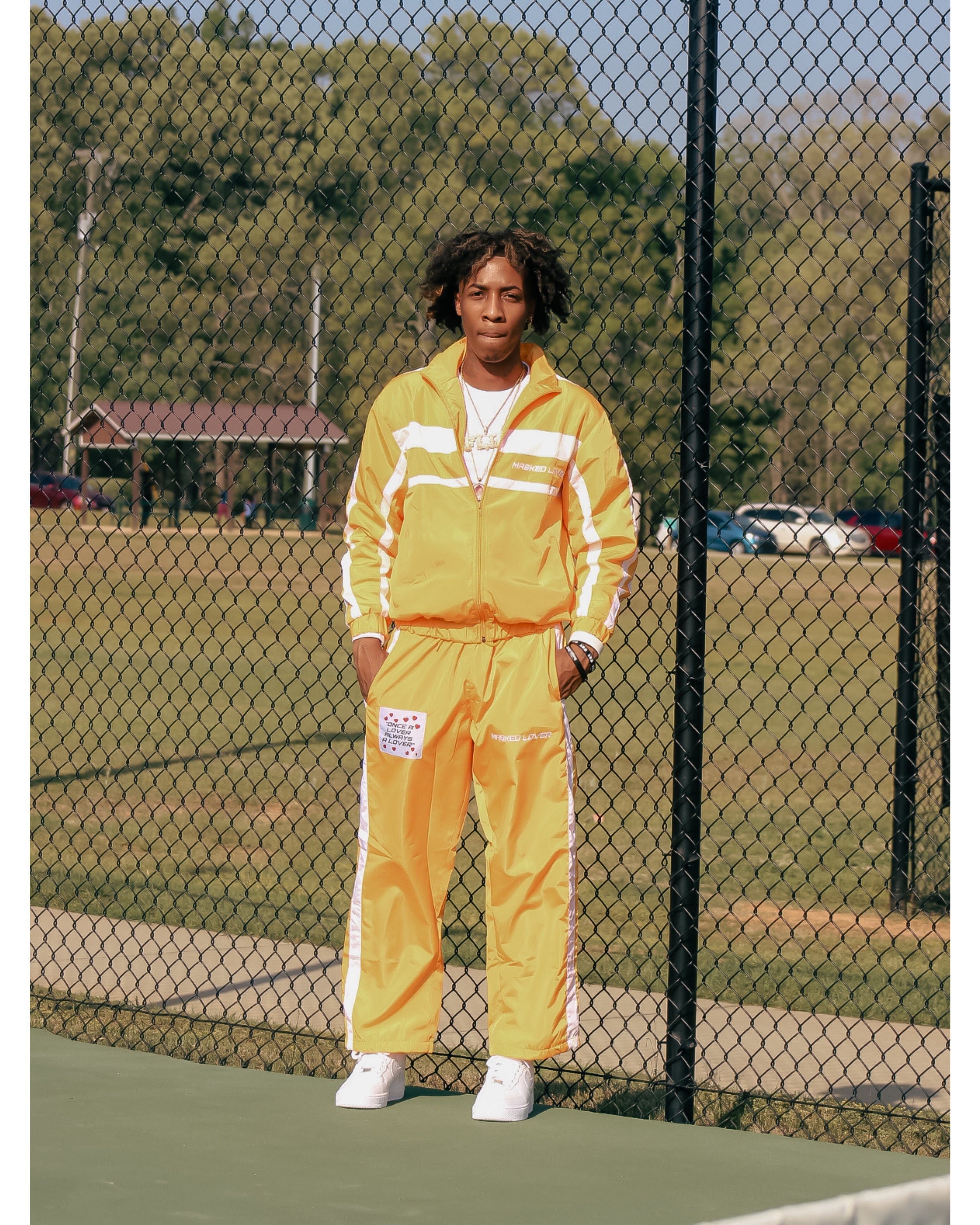Yellow Streetwear Tracksuit Set – Masked Lovers