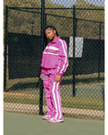 Pink streetwear tracksuit set by Masked Lovers